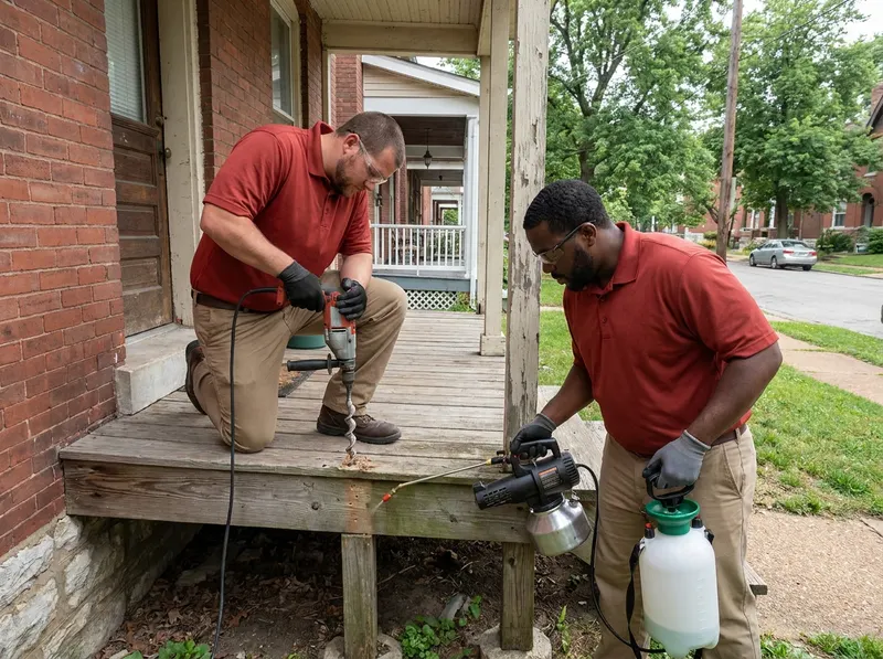 Carpenter Ant Structural Remediation in Saint Louis, MO