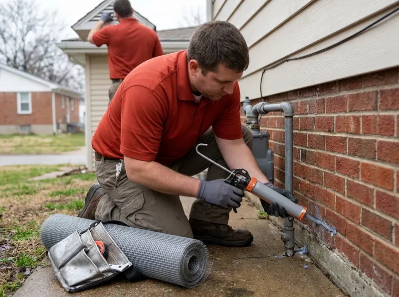 Residential Rodent Exclusion & Cleanout in Saint Louis, MO